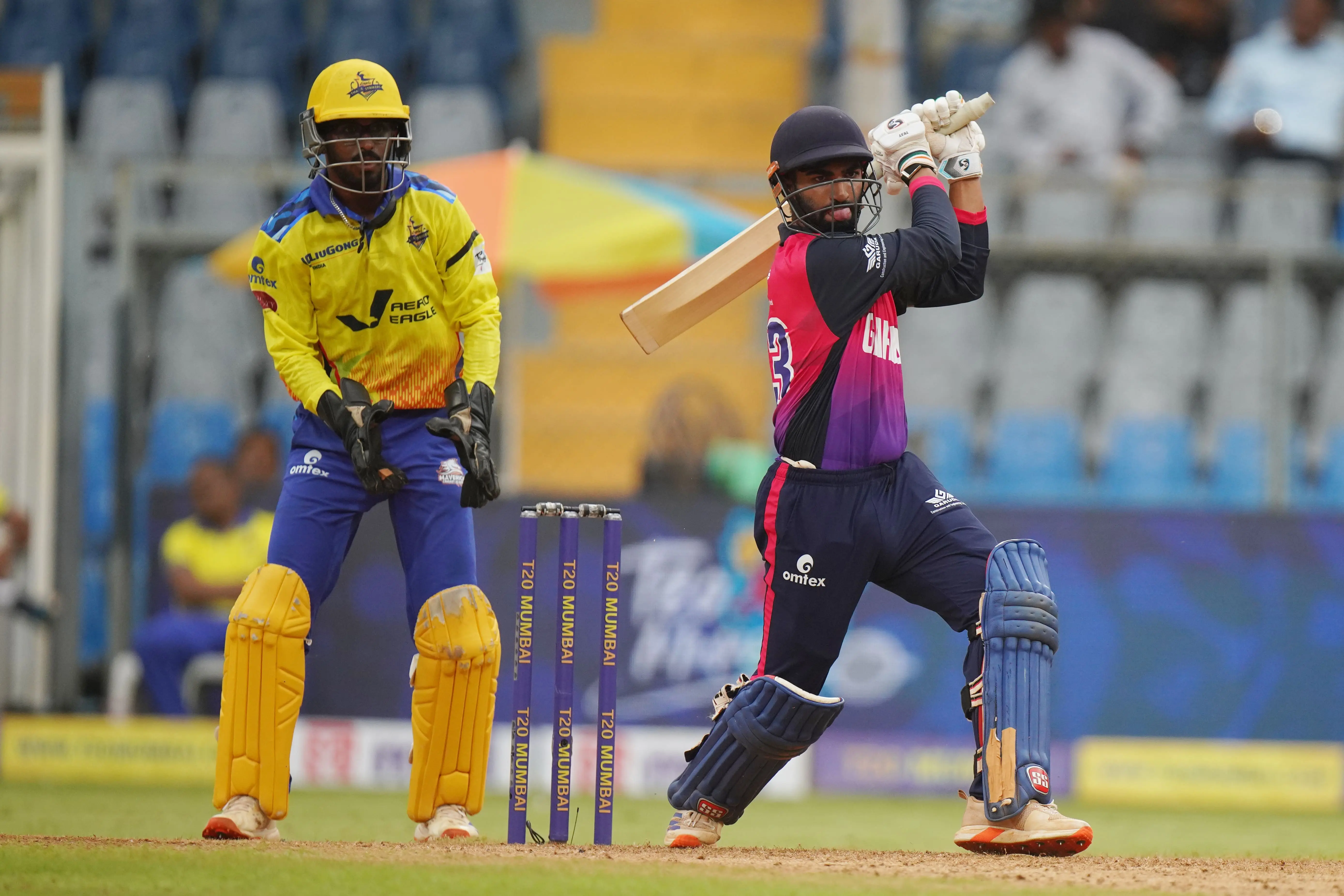 Eagle Thane Strikers in action – MPL 2025 T20 Match at Wankhede Stadium