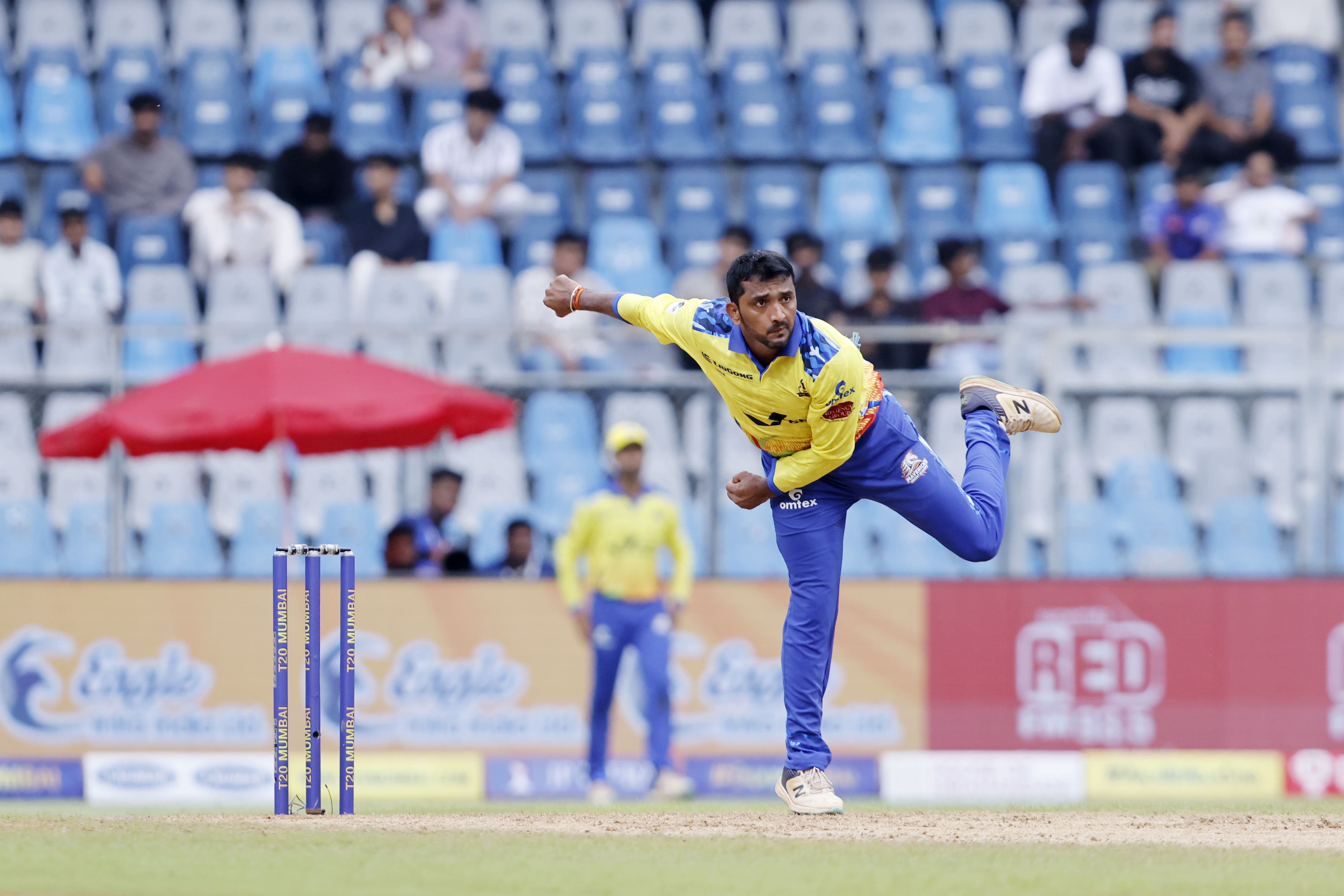 Eagle Thane Strikers in action – MPL 2025 T20 Match at Wankhede Stadium