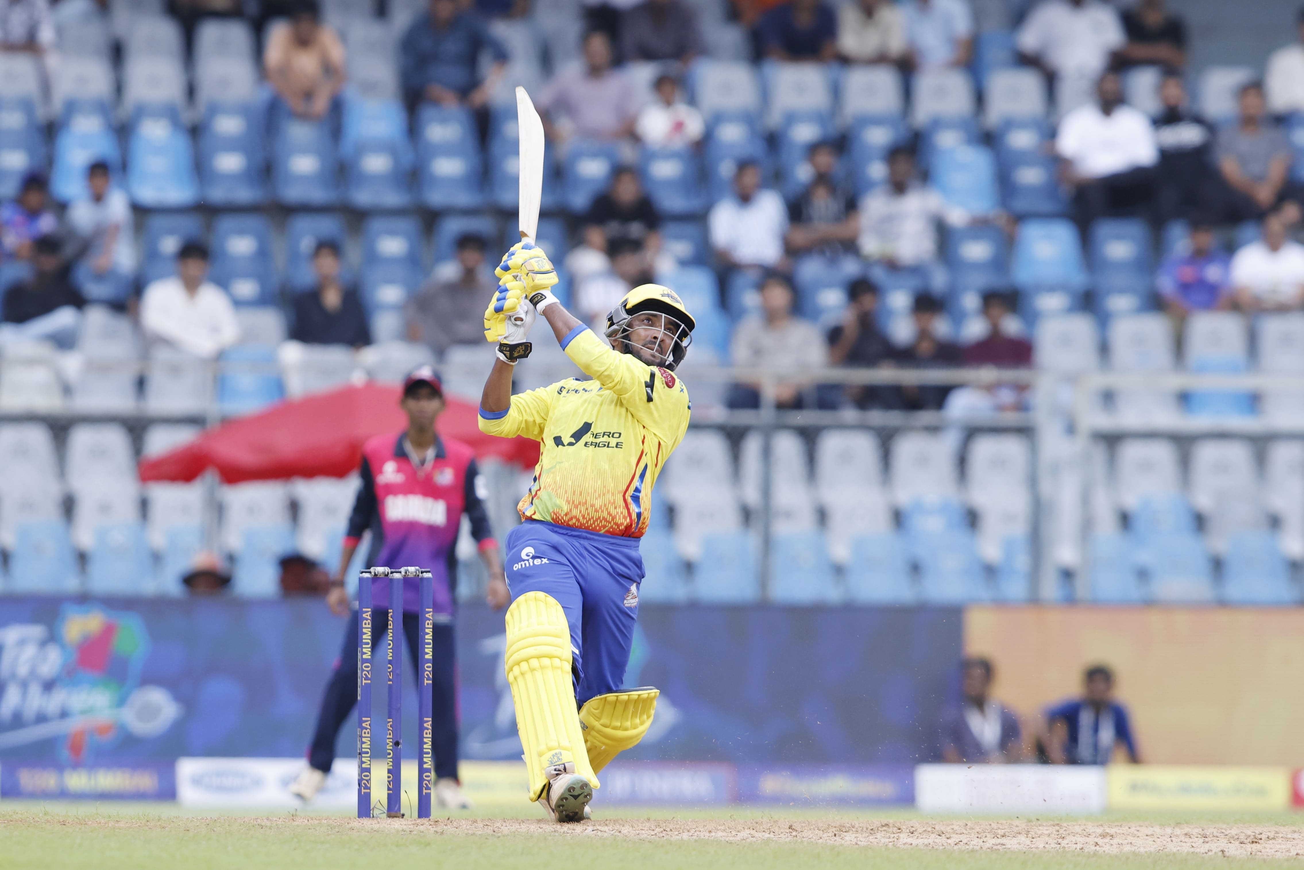Eagle Thane Strikers in action – MPL 2025 T20 Match at Wankhede Stadium