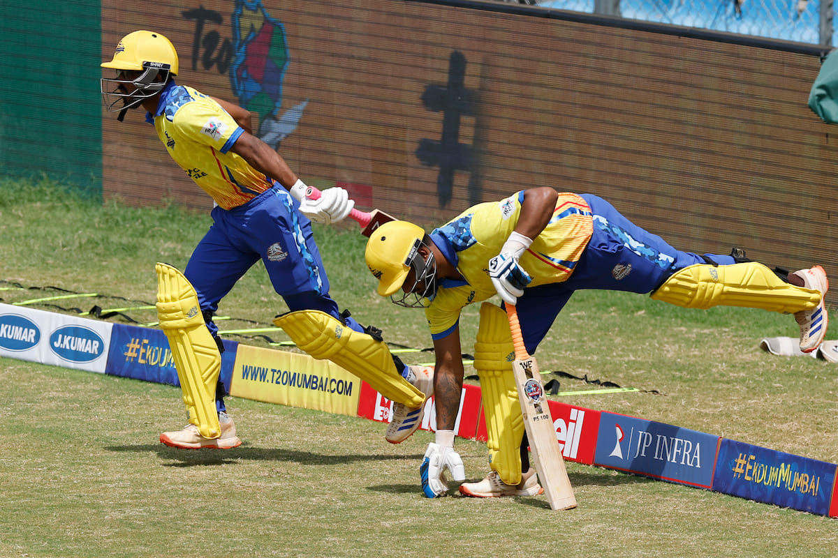 Eagle Thane Strikers in action – MPL 2025 T20 Match at Wankhede Stadium