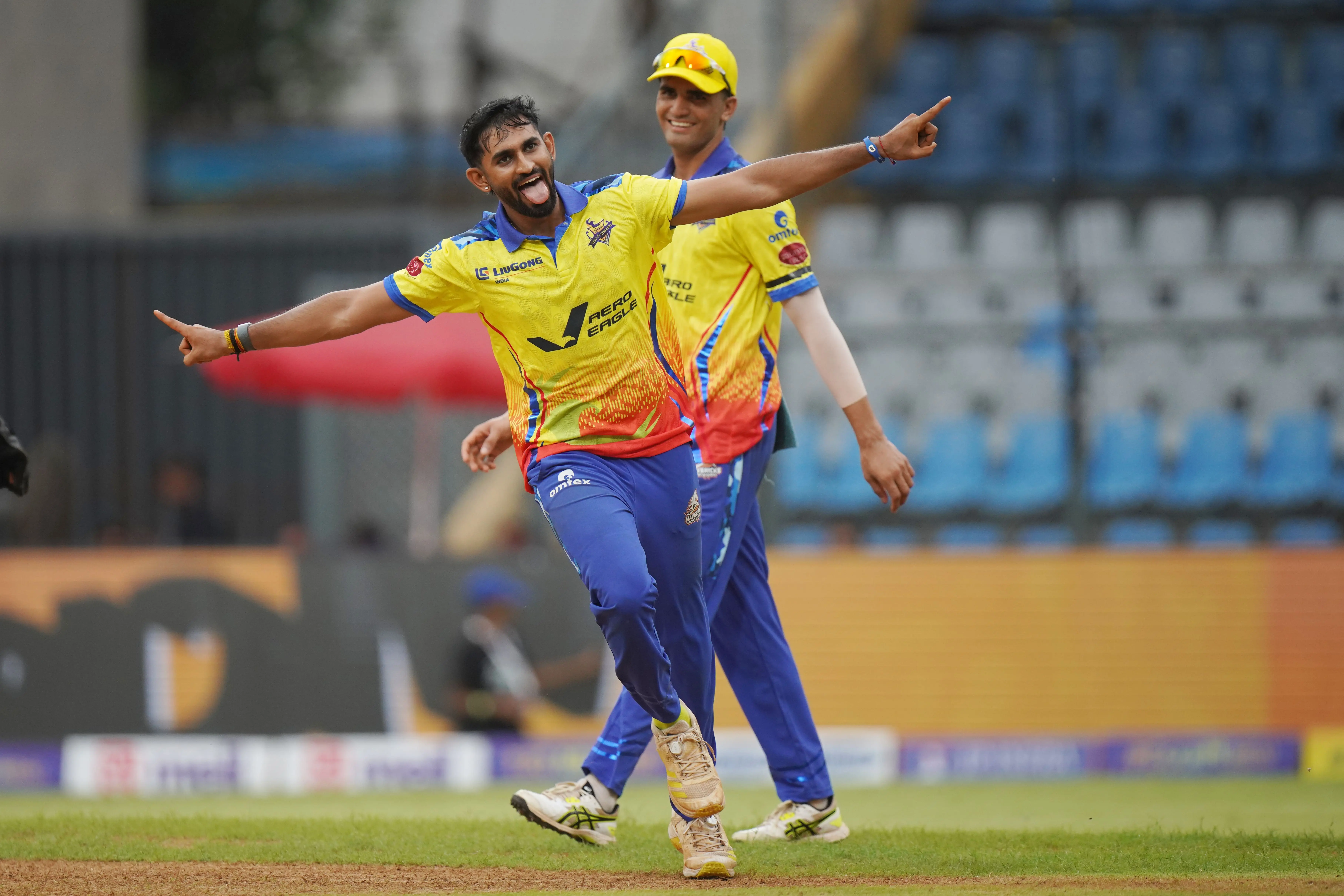 Eagle Thane Strikers in action – MPL 2025 T20 Match at Wankhede Stadium