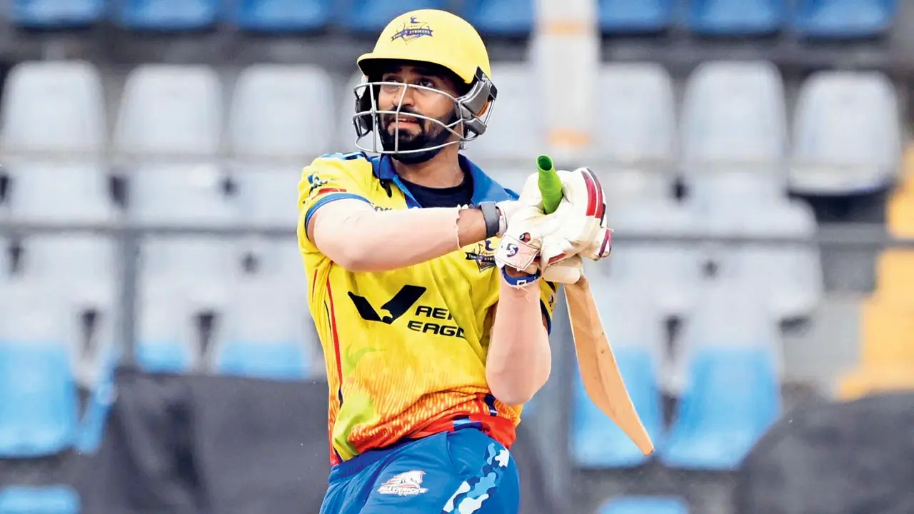 Eagle Thane Strikers in action – MPL 2025 T20 Match at Wankhede Stadium